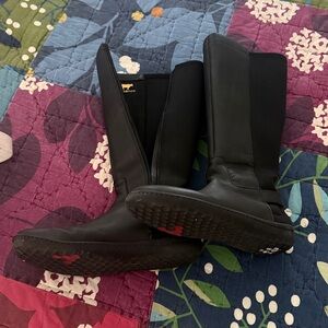 Vivo Barefoot Black Over-the-Knee Leather Boots